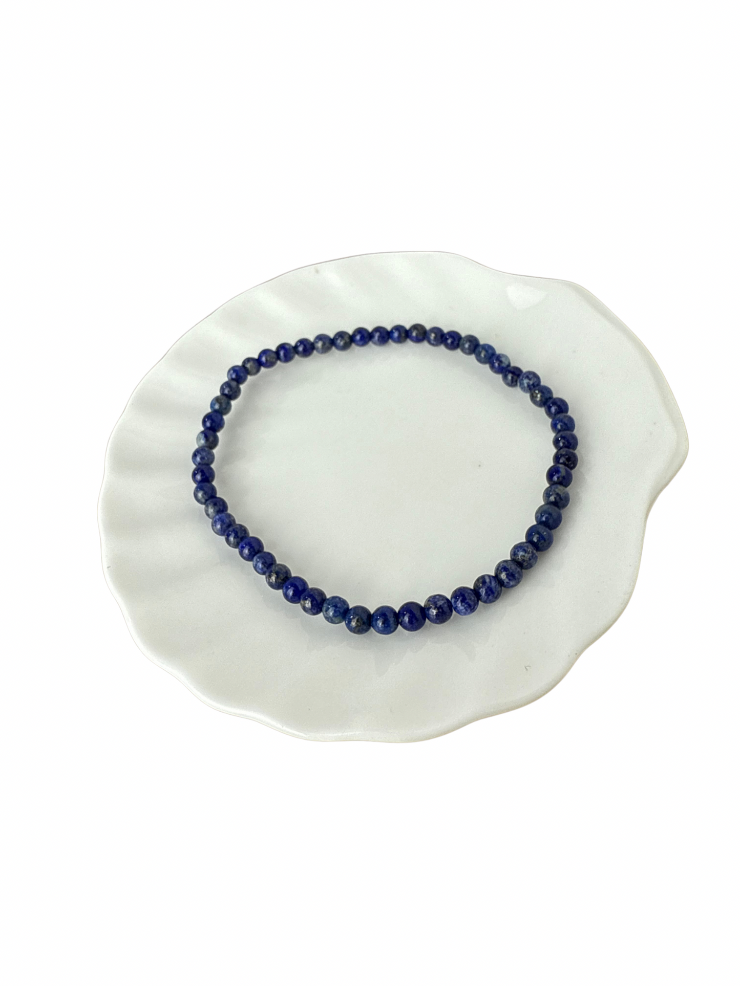 Lapis Lazuli kogelarmband 4 mm