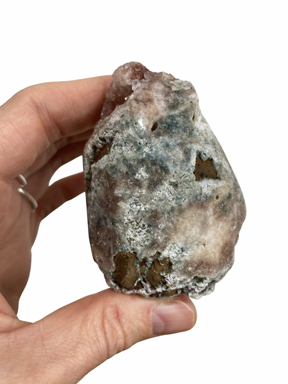 Roze Amethist (Chalcedoon) op standvlak 2