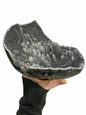 Zwarte Galaxy Amethist geode met stalactiet kristallen (Uruguay) | 1,8 kg
