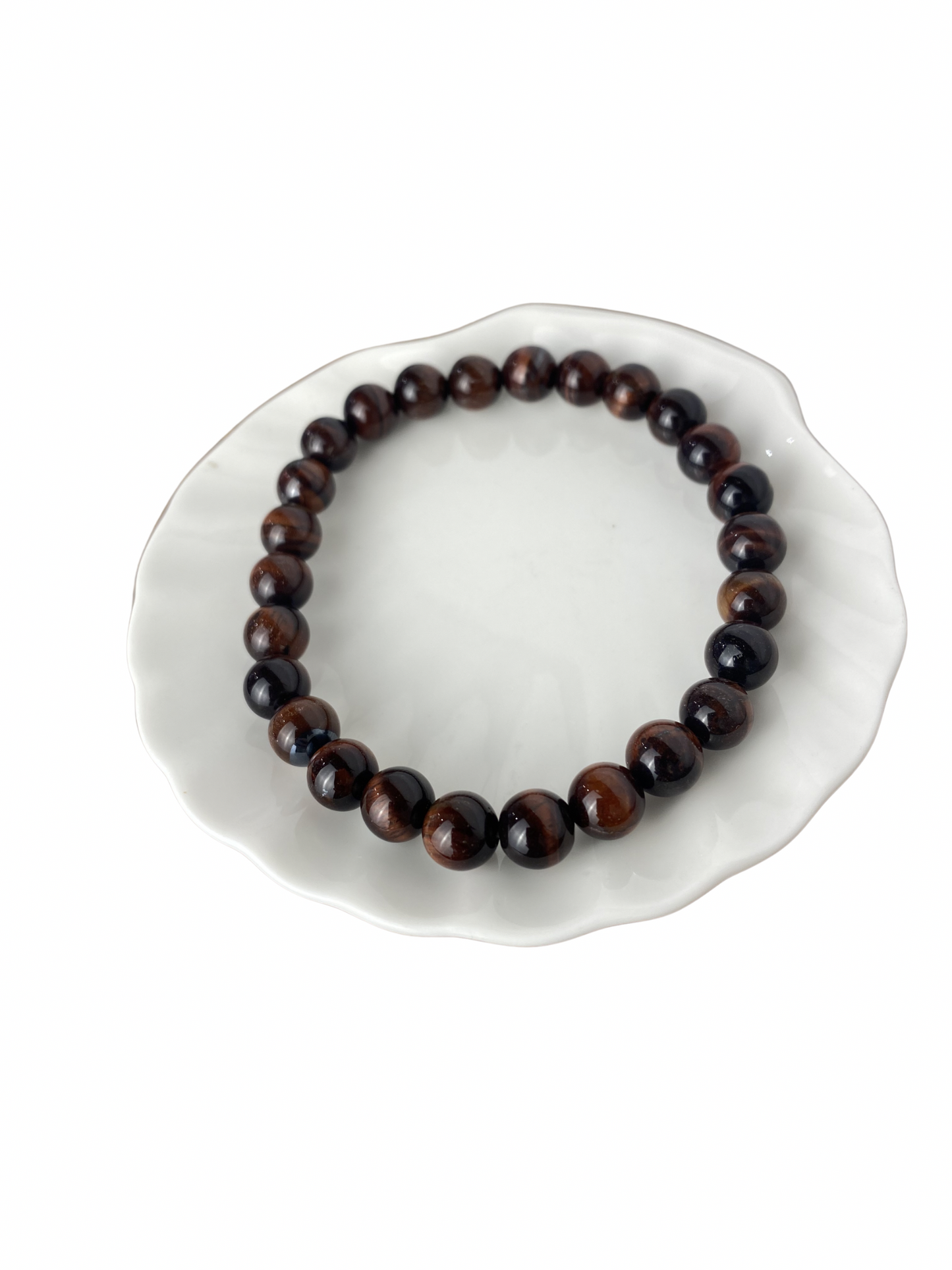 Kattenoog kogelarmband 8 mm (21 cm)