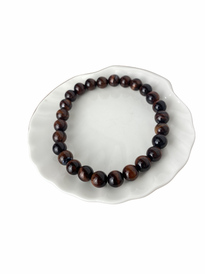 Kattenoog kogelarmband 8 mm (21 cm)