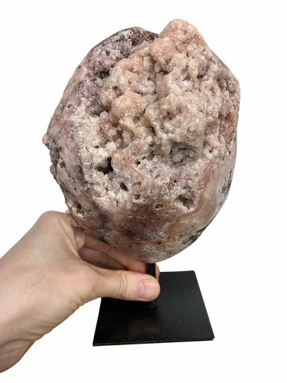 Pink Amethyst (Chalcedony) on stand