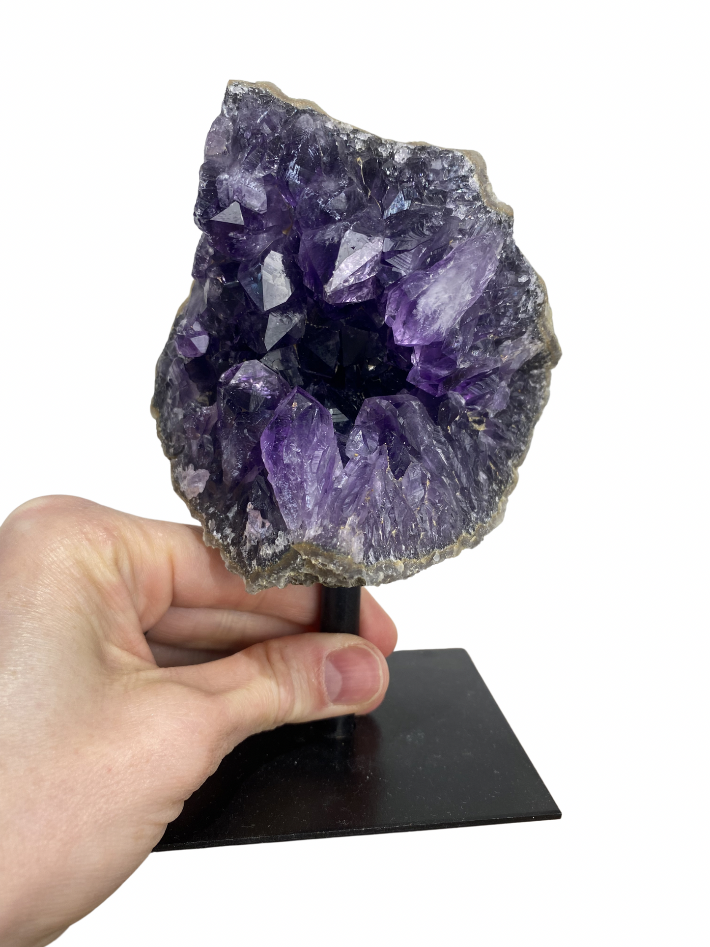 Amethist geode op standaard