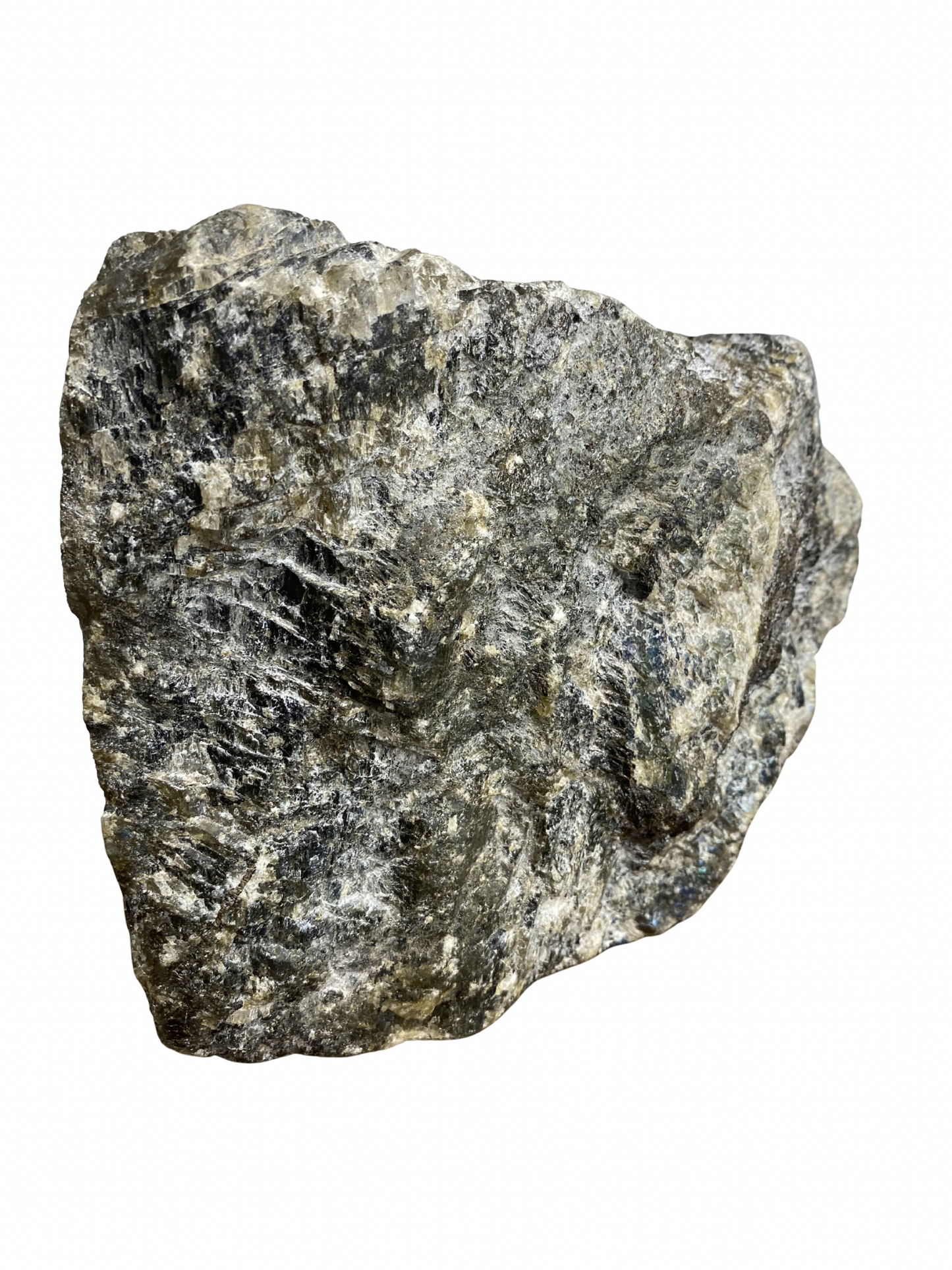 Labradoriet sculptuur half ruw