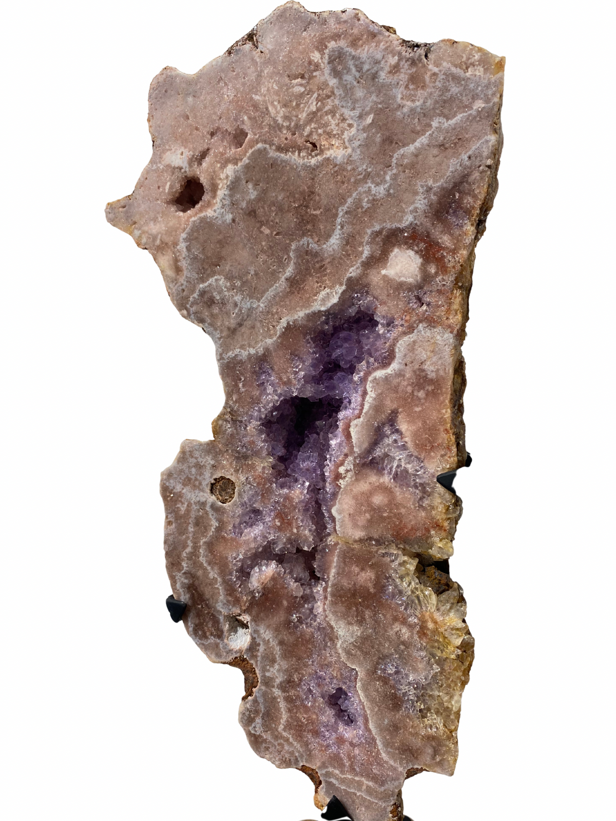 Roze Amethist (Chalcedoon) op standaard (Brazilië) | 2,2 kg