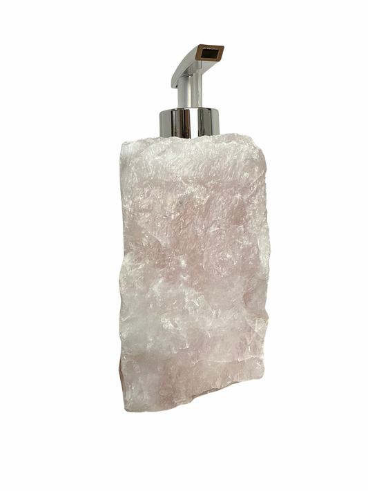 Zeeppomp van Rozenkwarts zilver 5