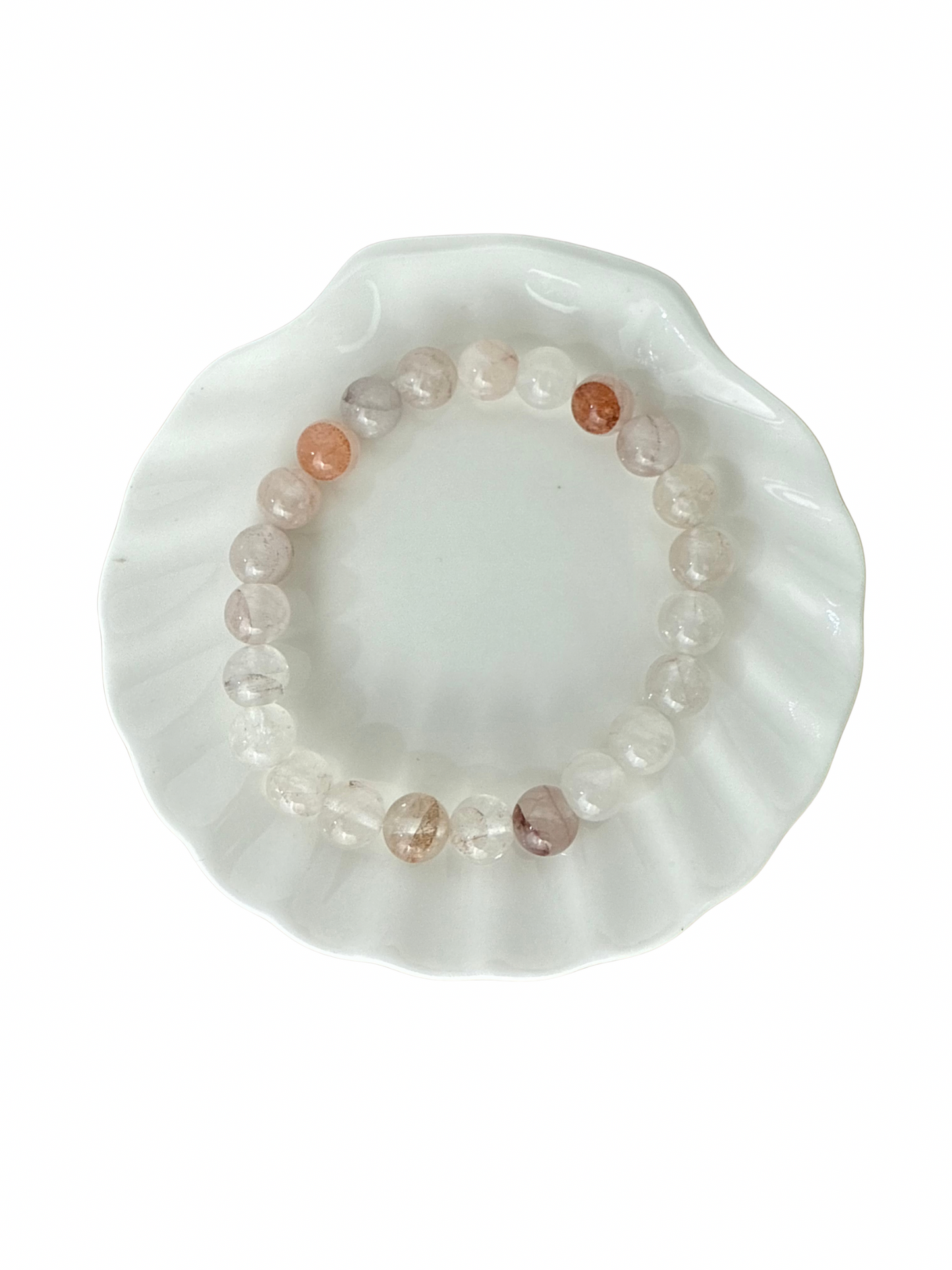 Dalmatian Jasper ball bracelet 8 mm