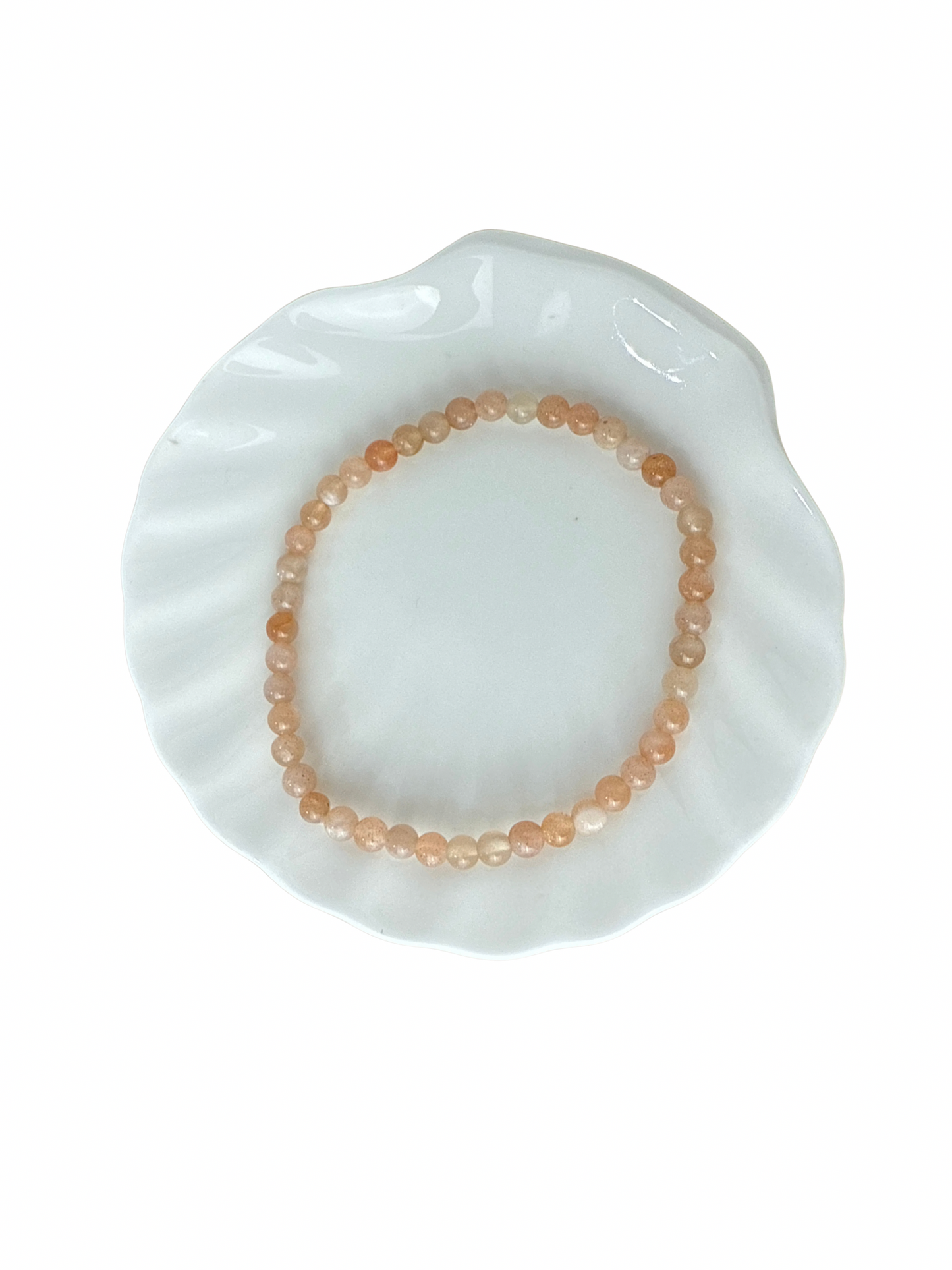 Zonnesteen kogelarmband 4 mm