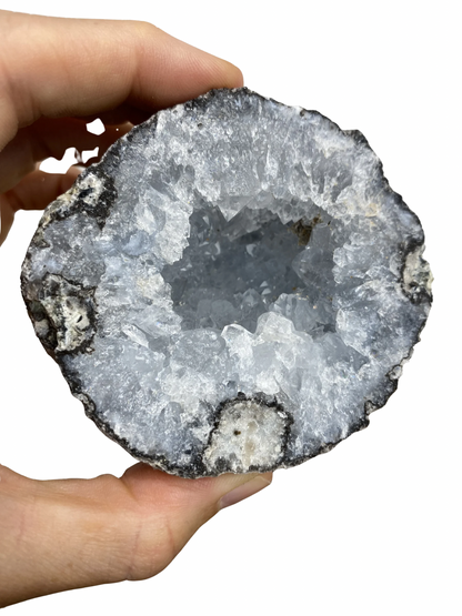 Blue Chalcedony (Blue Lace Agate) bracelet split