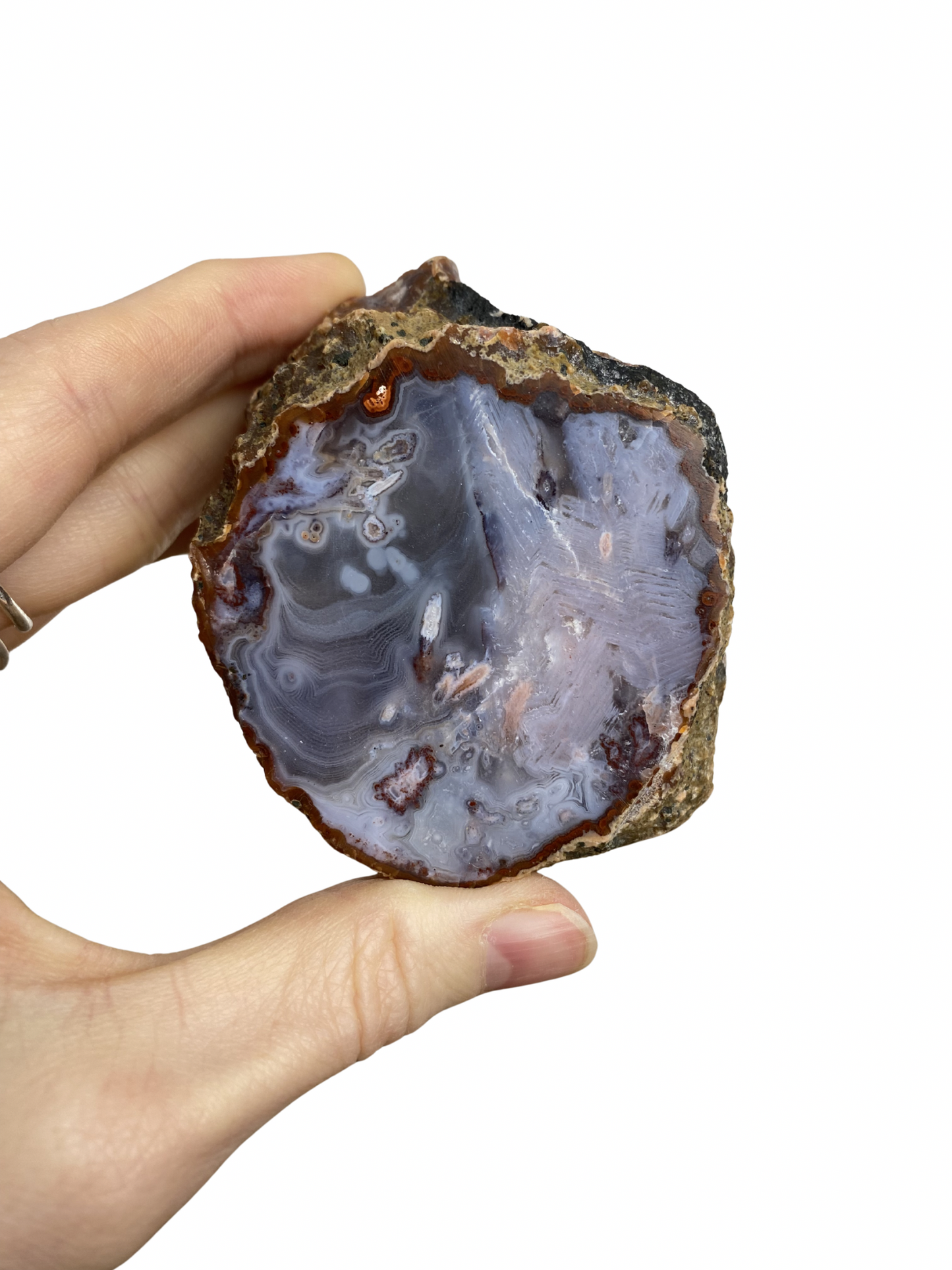 Agaat geode half 1