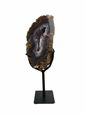 Agate tower with druzy Amethyst