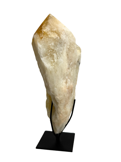 Burnt Amethyst point on stand