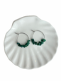 Indy earrings + Aventurine split beads