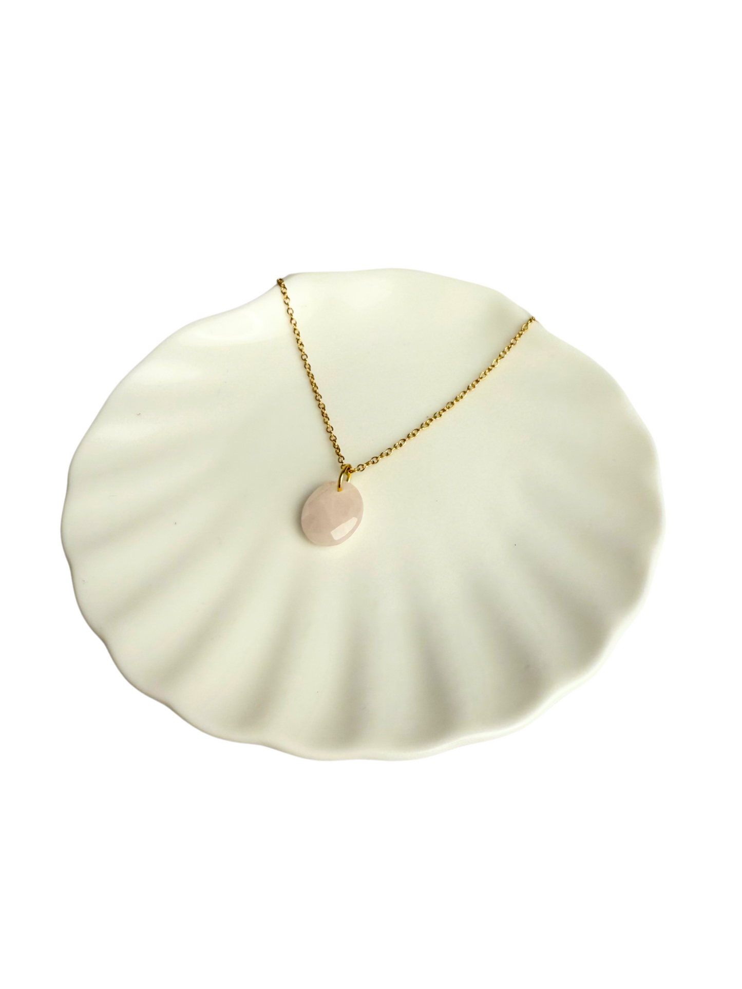 Mila necklace Rose quartz pendant