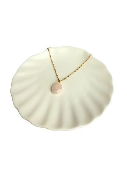 Mila necklace Rose quartz pendant