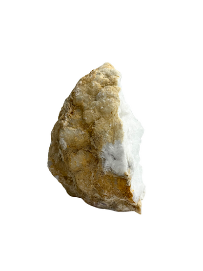 Quartz geode half