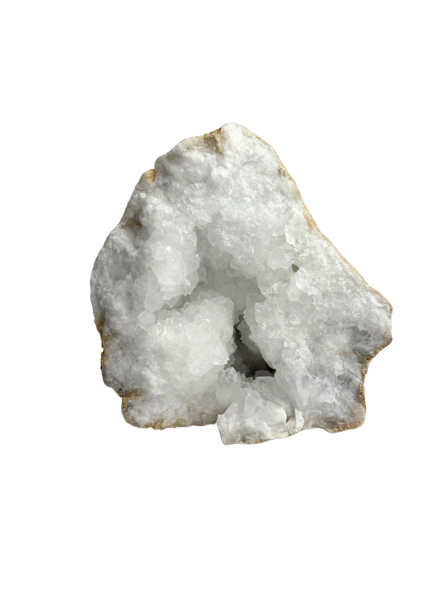 Quartz geode half