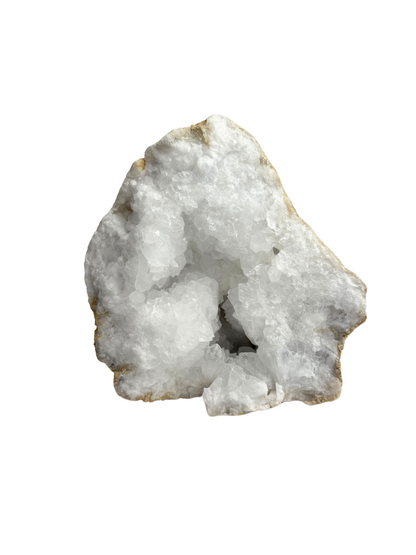 Quartz geode half