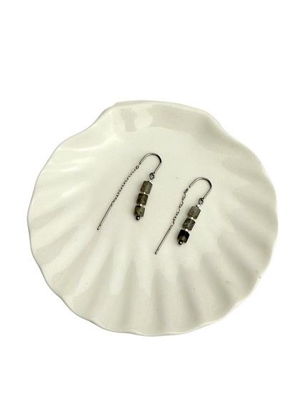 Lily earrings Labradorite