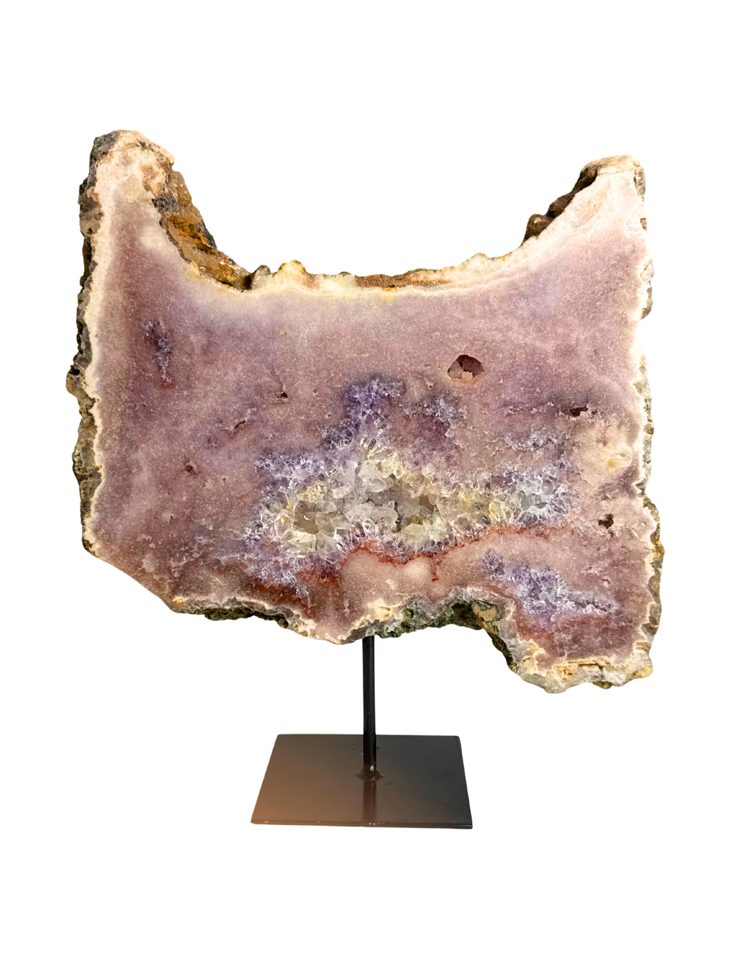 Roze Amethist (Chalcedoon) op standaard