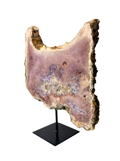 Roze Amethist (Chalcedoon) op standaard