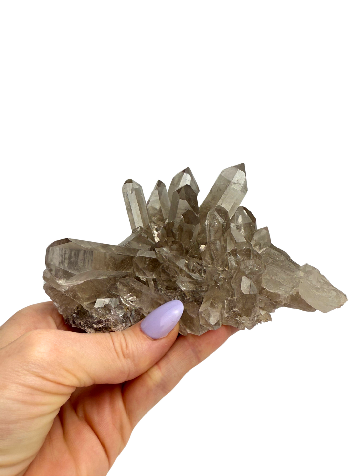 Smoky quartz cluster