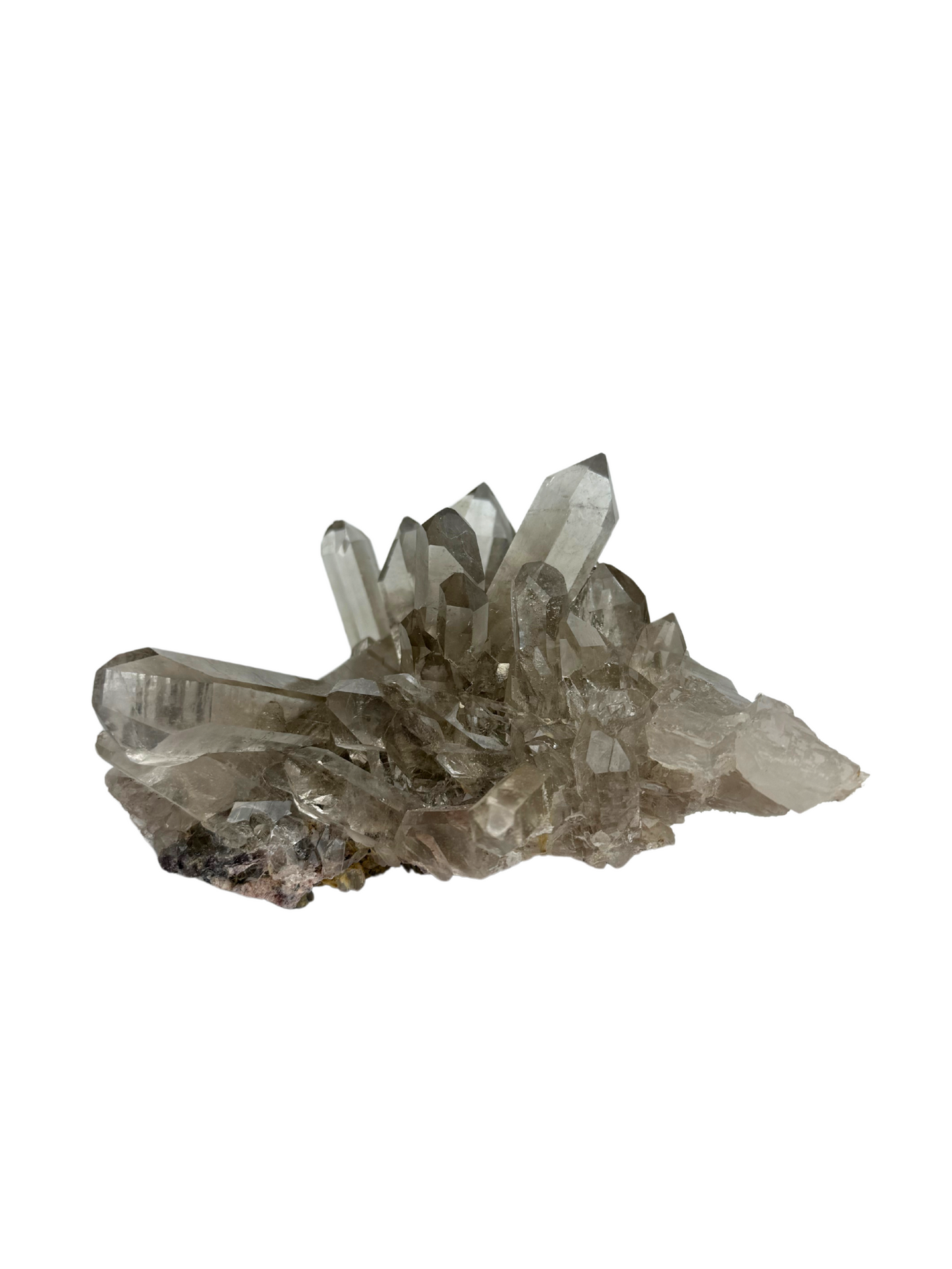 Smoky quartz cluster