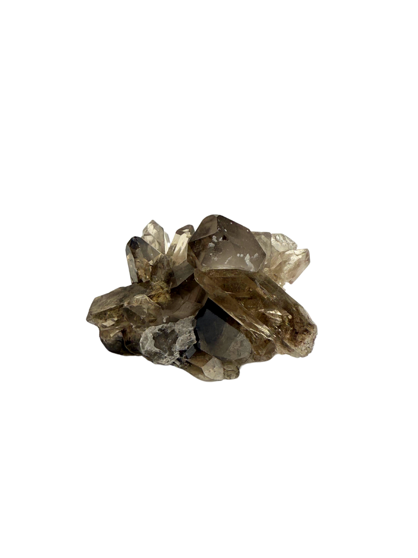 Smoky quartz cluster