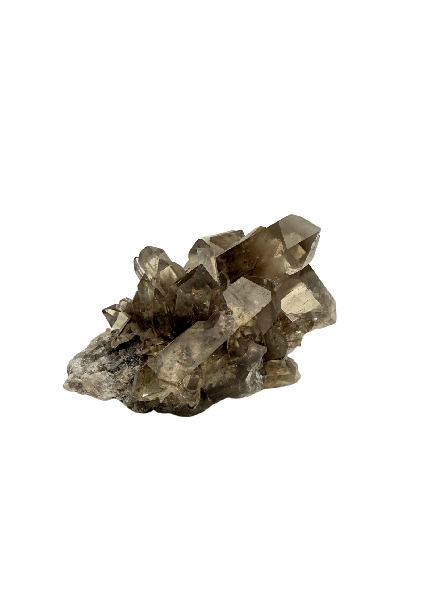 Smoky quartz cluster