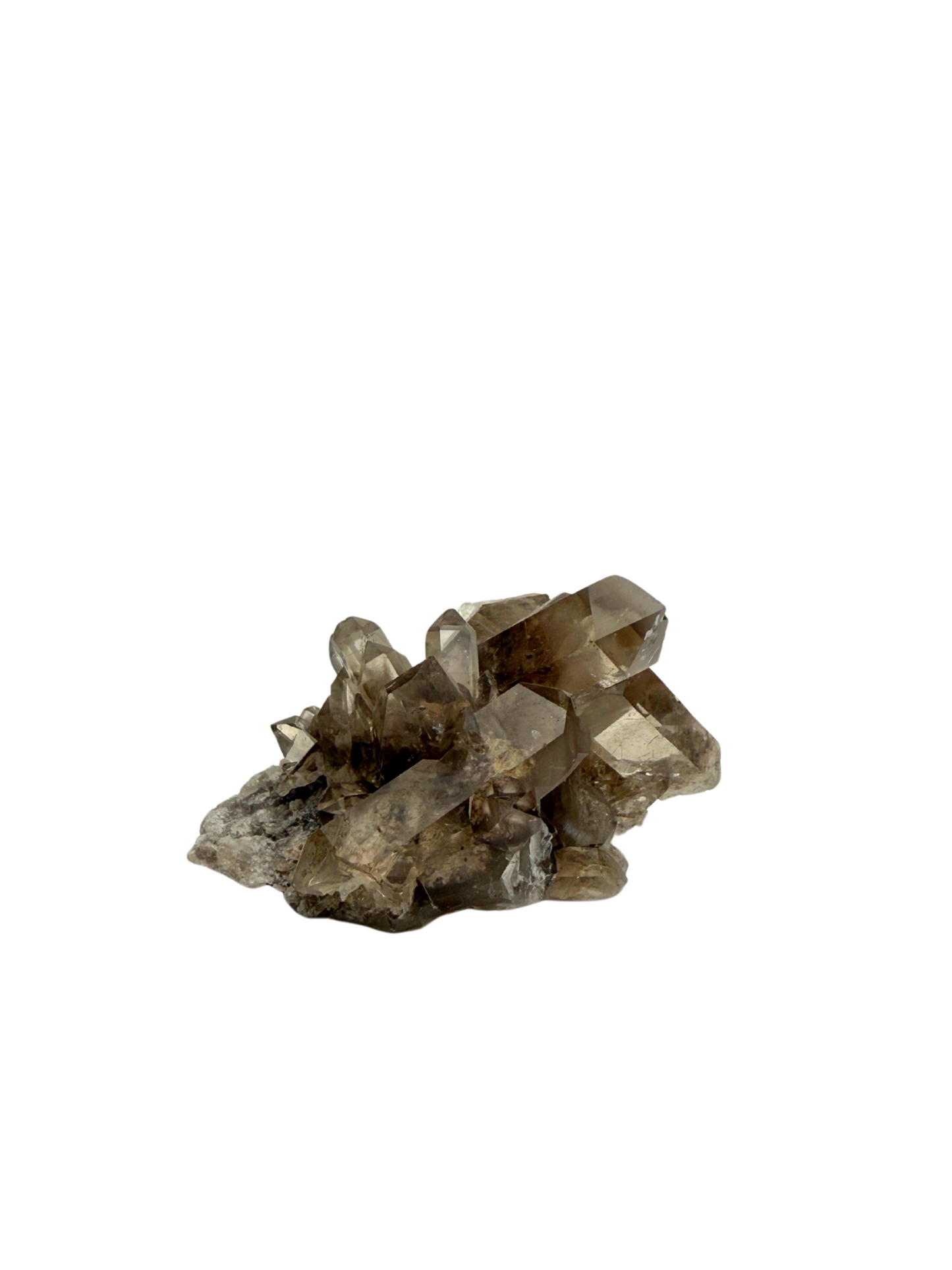 Smoky quartz cluster