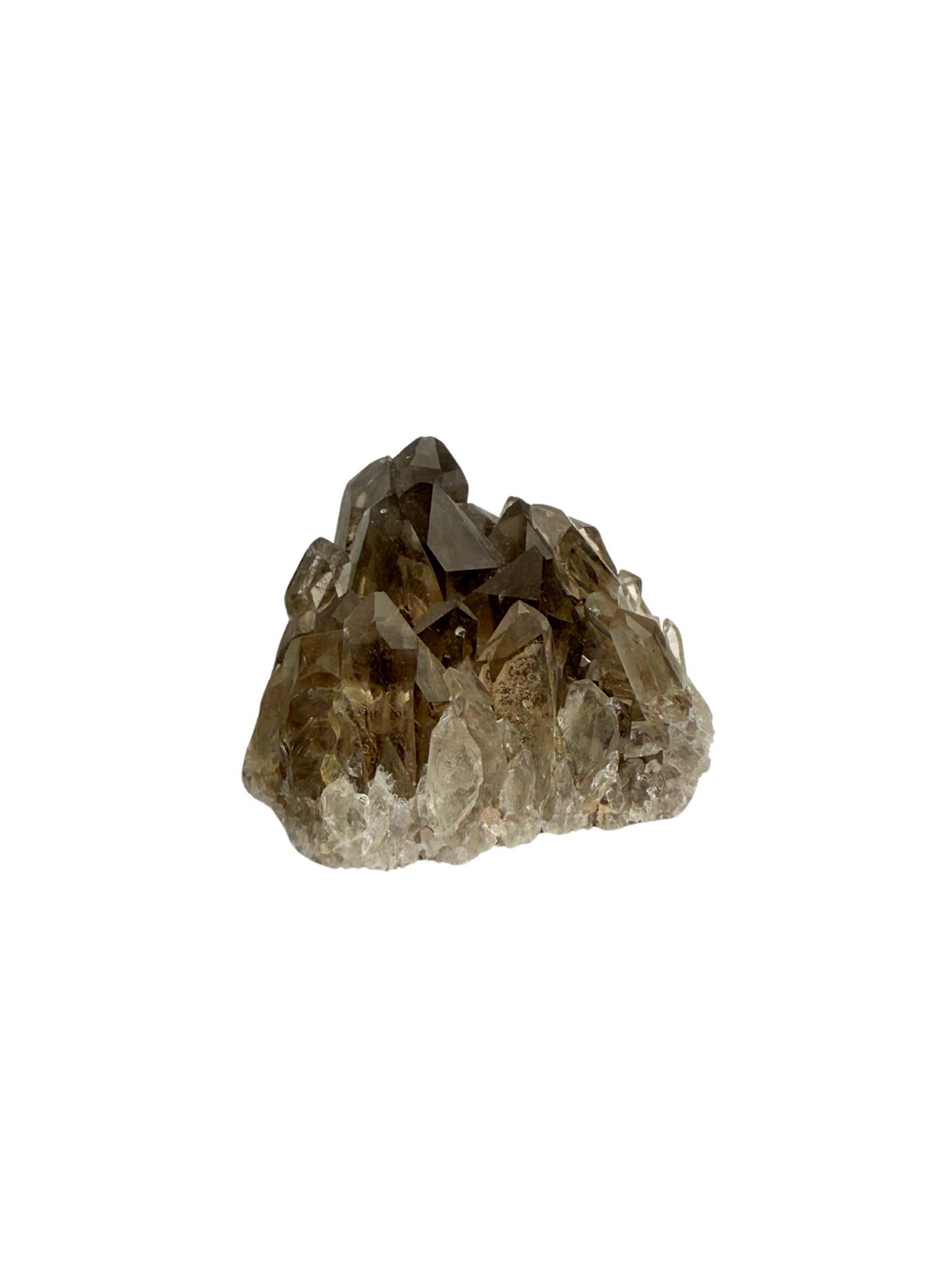 Smoky quartz cluster