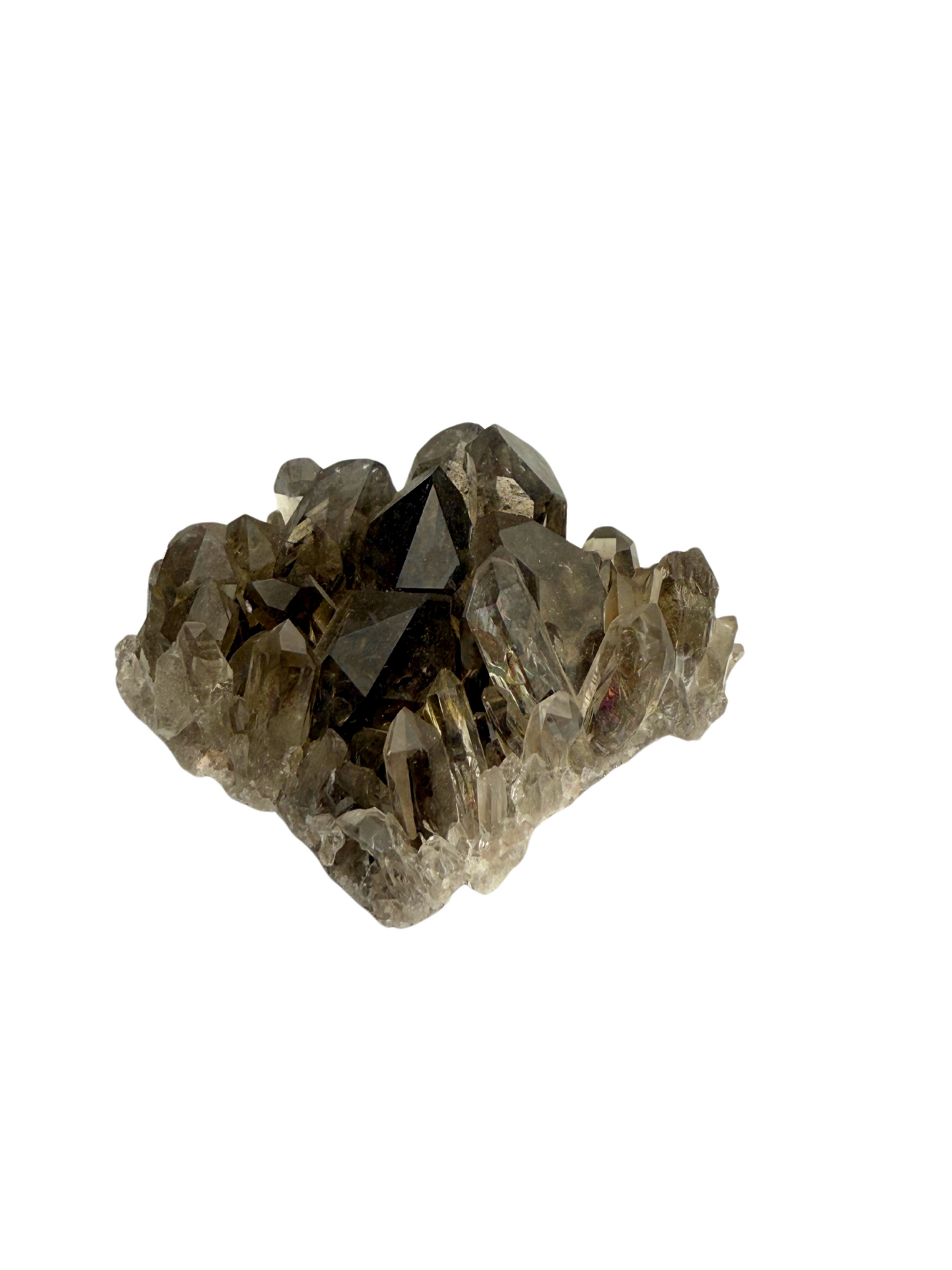 Smoky quartz cluster