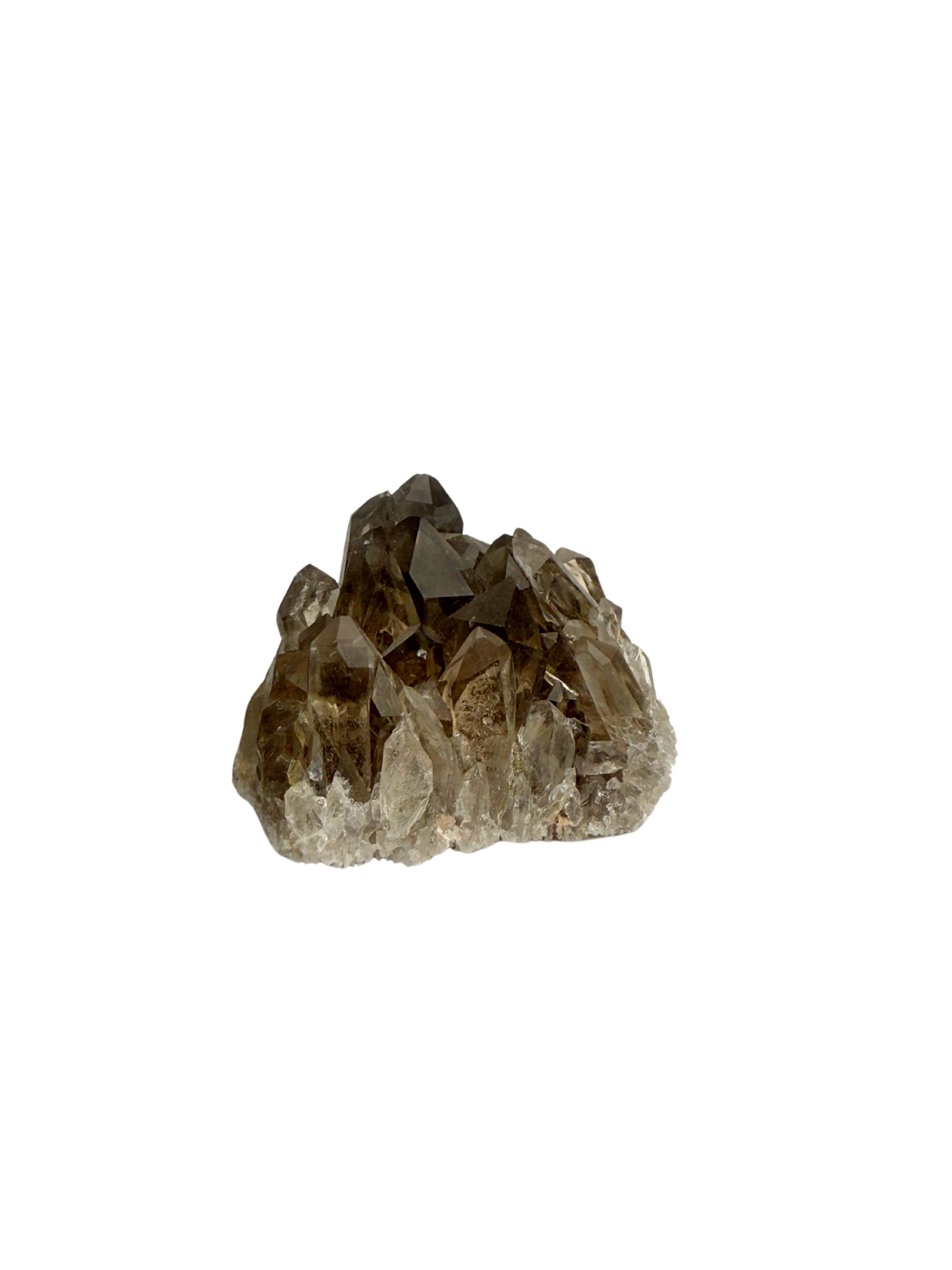 Smoky quartz cluster