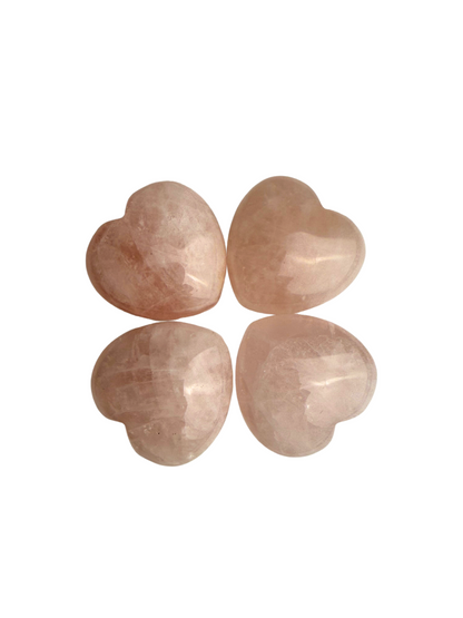 Rose quartz heart