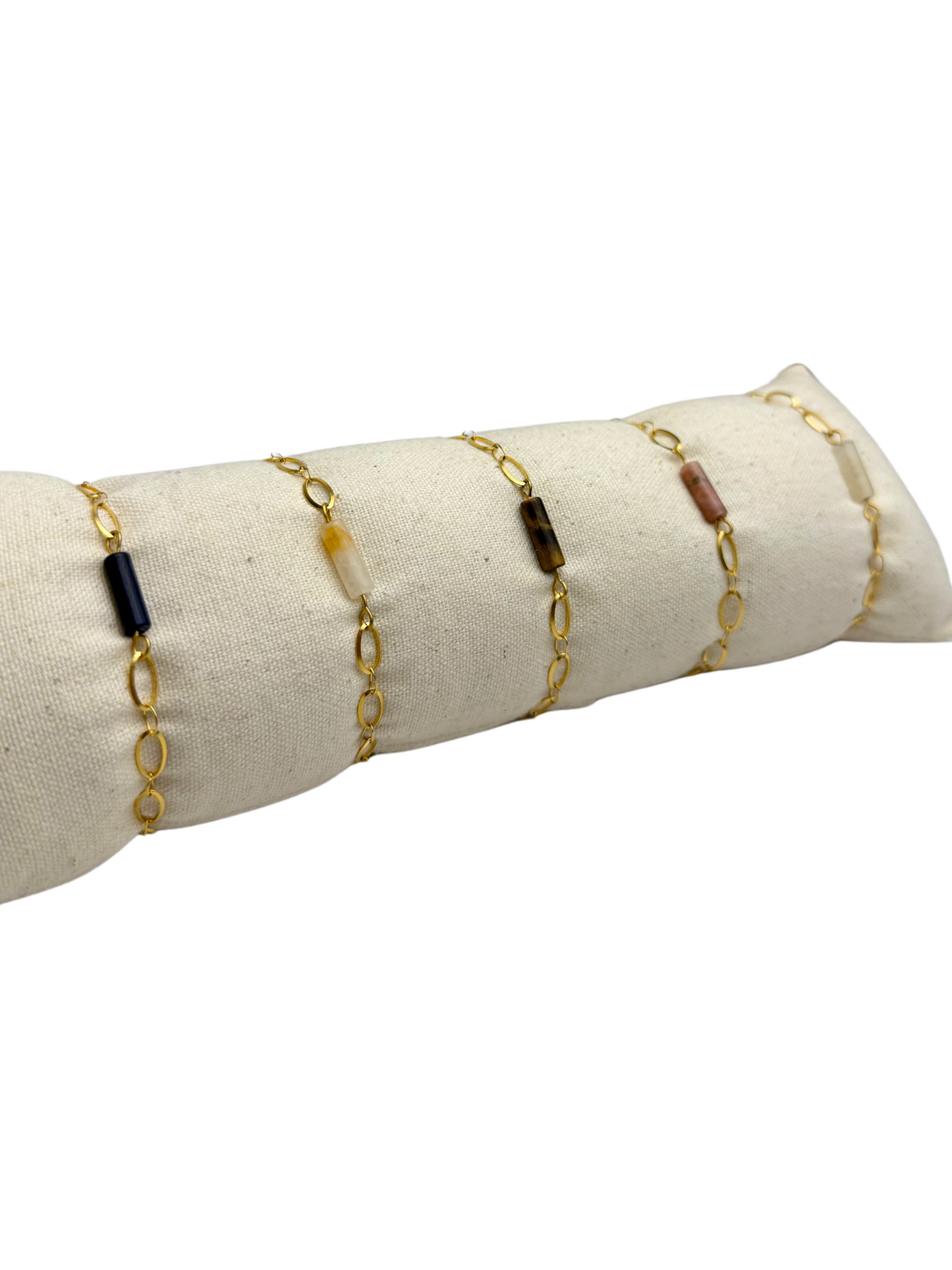 June armband Tijgeroog goud