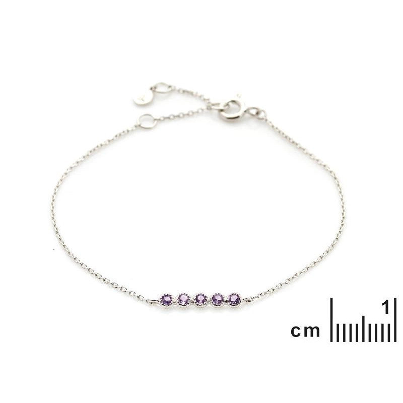 Armband met Amethist 925 zilver