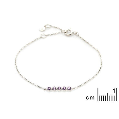 Armband met Amethist 925 zilver