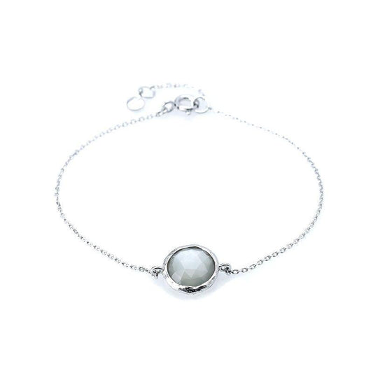 Armband met Witte Maansteen 925 zilver