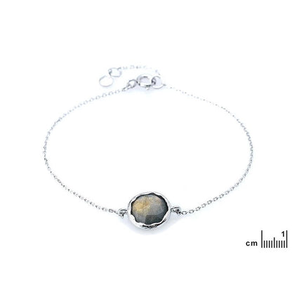 Armband met Labradoriet 925 zilver