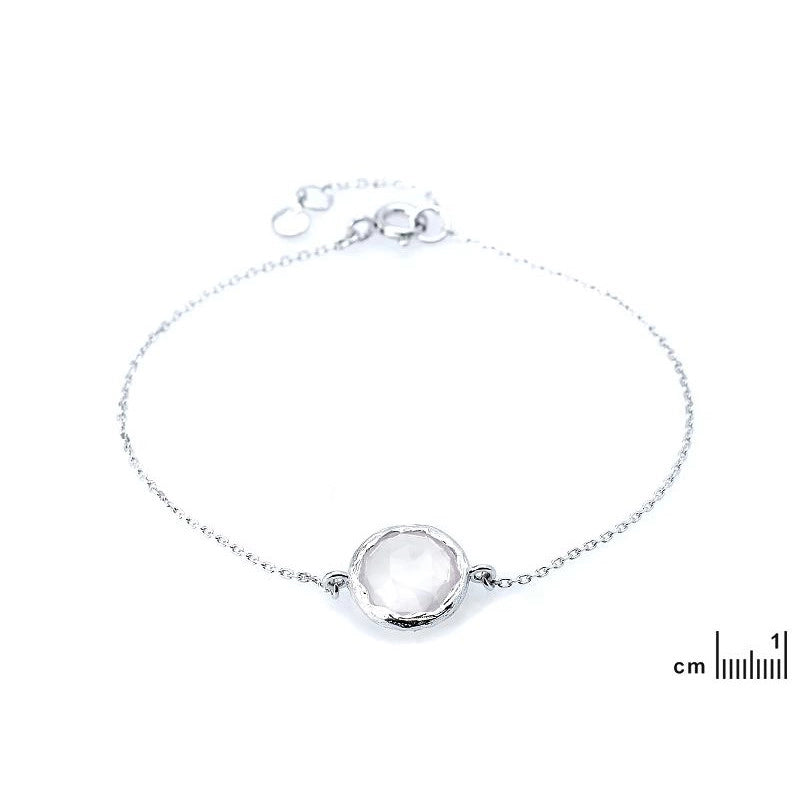 Armband met Rozenkwarts 925 zilver